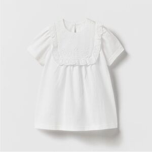 ZARA EMBROIDERED OVERSIZED BLOUSE